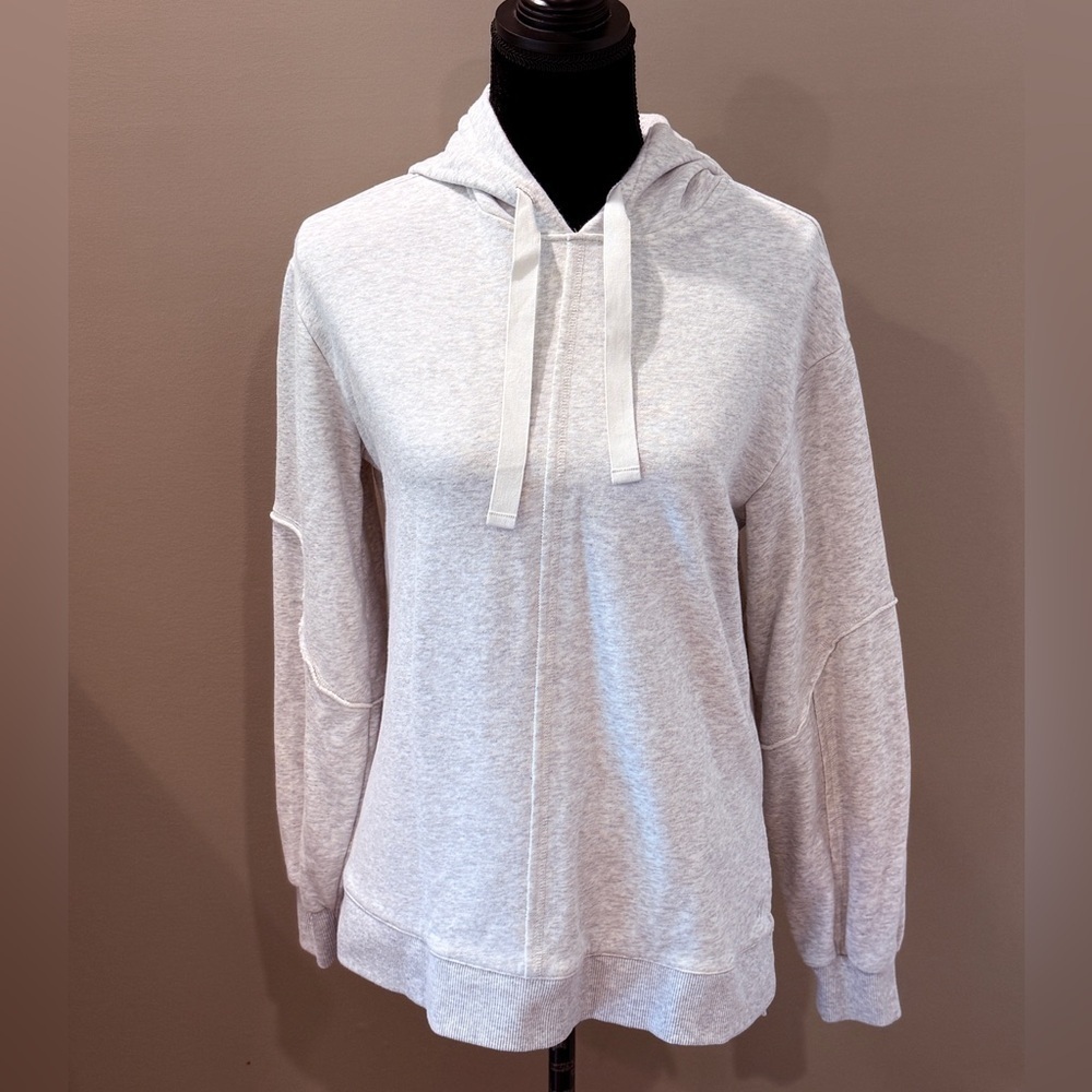 Women’s SWEATY BETTY heathered gray longline tunic hoodie- Size 4